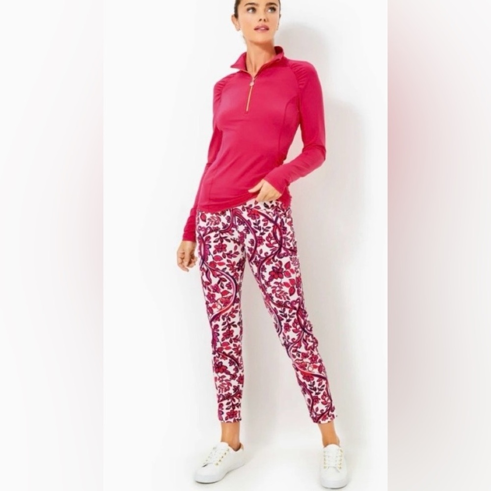 LILLY PULITZER Luxletic Corso Pants “Coconut Slice of Paradise" Size 00